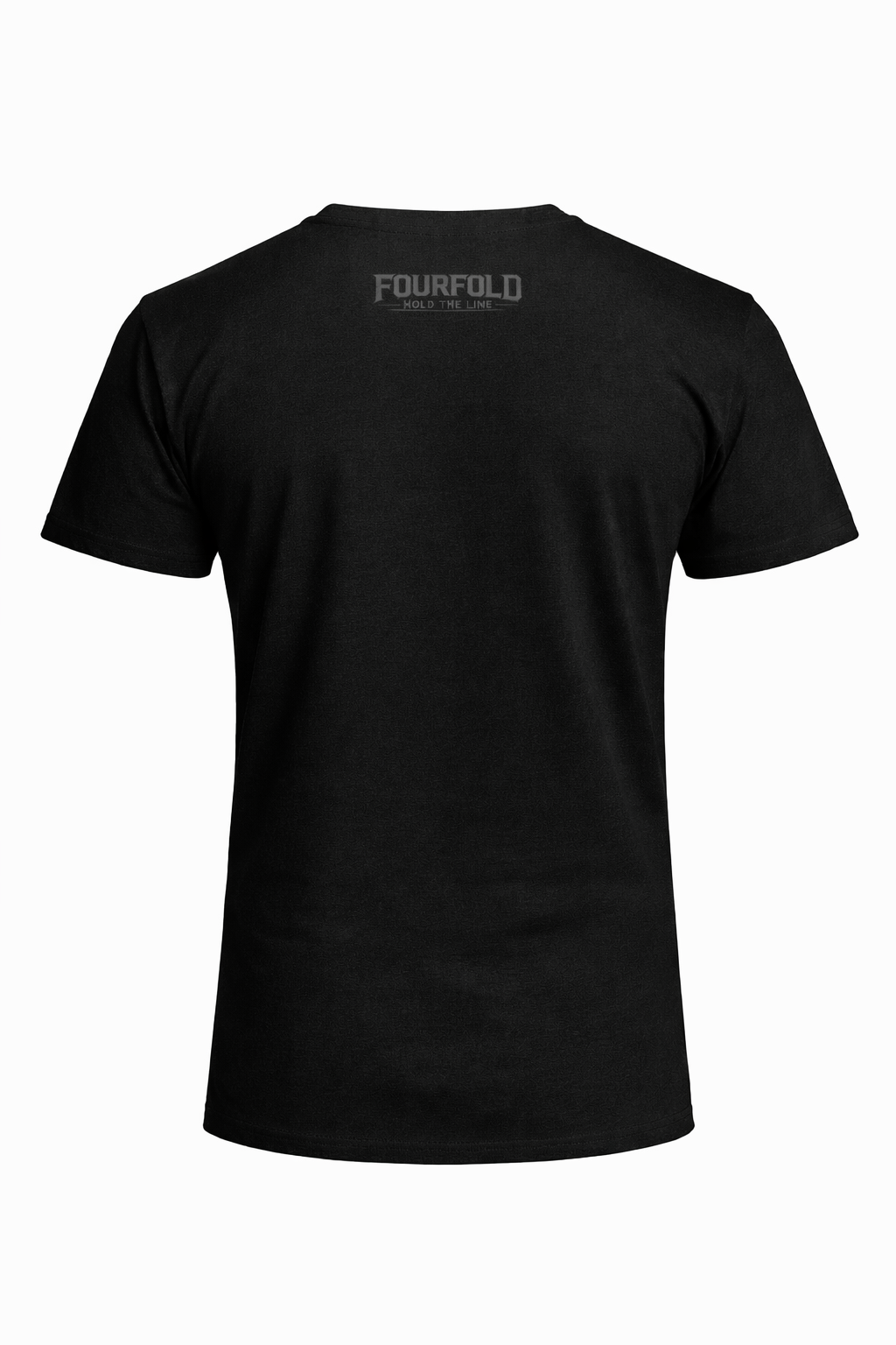 Black Fourfold Icon Shirt (Charcoal Logo)